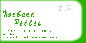 norbert pillis business card